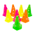 Kit 10 Cones de Agilidade Treino Funcional c/ Furo 24cm