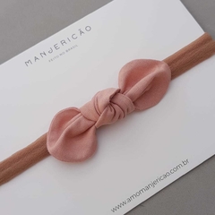 Laço Olívia - Rosa Antigo