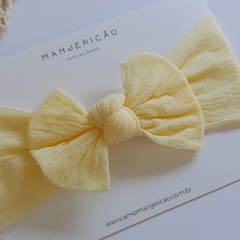 Turbante Laço - Amarelo Bebê