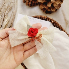 LAÇO ENCANTO - DOURADO E VERMELHO - loja online