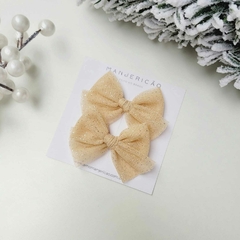 DUO TULE GLITTER PÊSSEGO