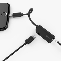 Adaptador Baseus Lightning e P2 (3,5mm) - Ishop - comprar online