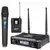Microfone SKP Sem Fio Digital Duplo UHF 700 Pro Mão/Cabeça/Lapela