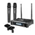 Microfone SKP Sem Fio Digital Duplo UHF 600 PRO 300 Frequecias - comprar online