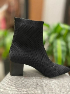BOTA KNIT GORGURÃO PRETO - Top Line