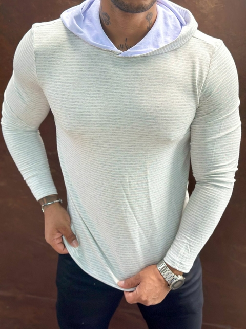 SUETER COM CAPUZ CREME