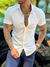 CAMISA MC ELASTANO OFF WHITE