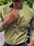 CAMISA ML GOLA PADRE VERDE MUSGO - Total Store Moda Masculina e Feminina