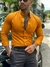 CAMISA ML GOLA PADRE MOSTARDA - loja online