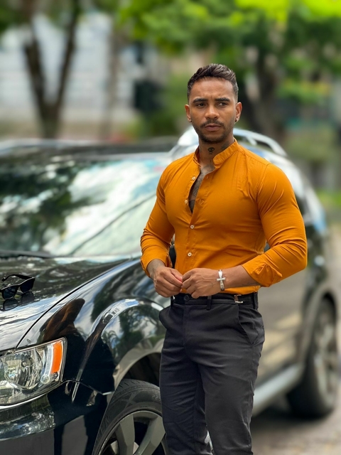 CAMISA ML GOLA PADRE MOSTARDA