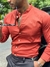 CAMISA ML GOLA PADRE TERRACOTA - Total Store Moda Masculina e Feminina