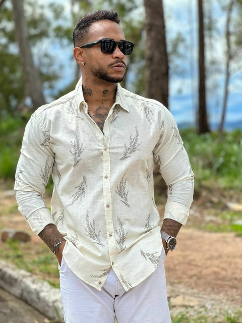 CAMISA ML LINHO ESTAMPADA MIAMI