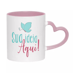 Caneca Com Alça de Coração
