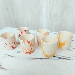 POCILLOS DE CERAMICA MANCHITAS - comprar online