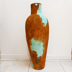 JARRON CERAMICA ARTESANAL OXIDO 80 CM ALTO UN78