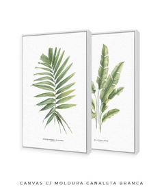 Imagem do Quadro Decorativo Dupla PalmElegans + Heliconia