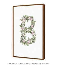 QUADRO DECORATIVO LETRA BOTÂNICA B - comprar online