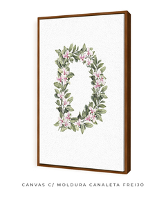 QUADRO DECORATIVO LETRA BOTÂNICA D na internet