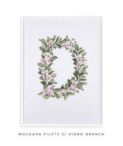 QUADRO DECORATIVO LETRA BOTÂNICA D - comprar online