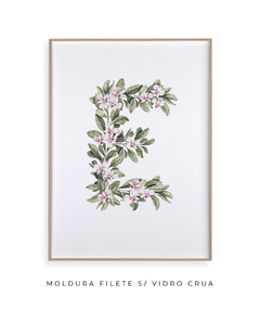 QUADRO DECORATIVO LETRA BOTÂNICA E na internet