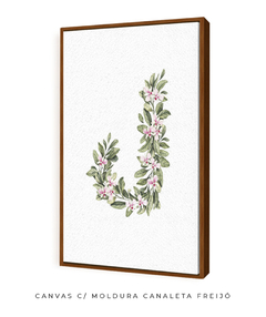 QUADRO DECORATIVO LETRA BOTÂNICA J - comprar online