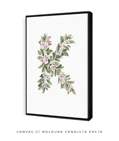 QUADRO DECORATIVO LETRA BOTÂNICA K - comprar online