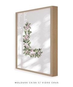 QUADRO DECORATIVO LETRA BOTÂNICA L - loja online