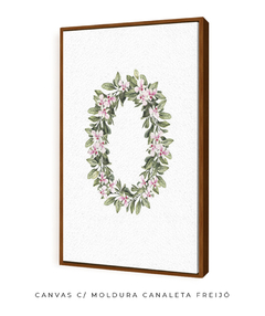 QUADRO DECORATIVO LETRA BOTÂNICA O