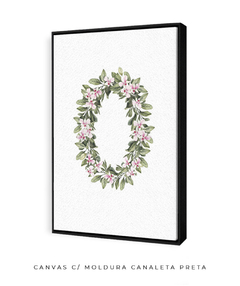 QUADRO DECORATIVO LETRA BOTÂNICA O - comprar online