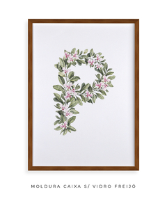 QUADRO DECORATIVO LETRA BOTÂNICA P - comprar online