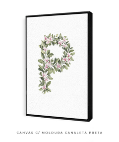 QUADRO DECORATIVO LETRA BOTÂNICA P na internet