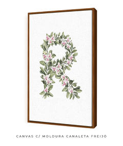 QUADRO DECORATIVO LETRA BOTÂNICA R