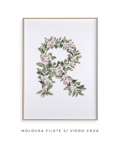 Imagem do QUADRO DECORATIVO LETRA BOTÂNICA R