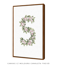 QUADRO DECORATIVO LETRA BOTÂNICA S - comprar online