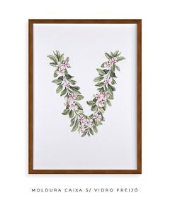 QUADRO DECORATIVO LETRA BOTÂNICA V - comprar online