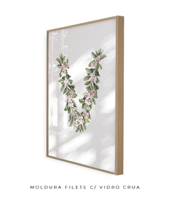 QUADRO DECORATIVO LETRA BOTÂNICA V - comprar online