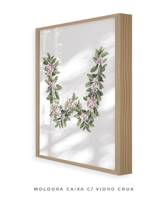 QUADRO DECORATIVO LETRA BOTÂNICA W