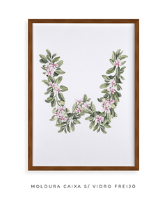 QUADRO DECORATIVO LETRA BOTÂNICA W - comprar online