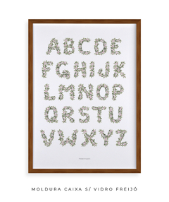 QUADRO DECORATIVO LETRAS ABC BOTÂNICO - comprar online