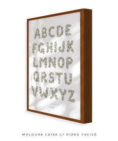 QUADRO DECORATIVO LETRAS ABC BOTÂNICO na internet