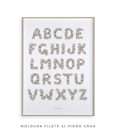 QUADRO DECORATIVO LETRAS ABC BOTÂNICO - comprar online