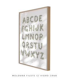 QUADRO DECORATIVO LETRAS ABC BOTÂNICO na internet