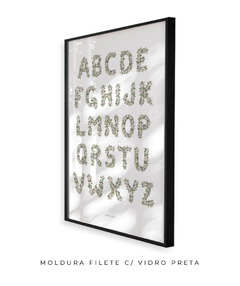 QUADRO DECORATIVO LETRAS ABC BOTÂNICO - comprar online