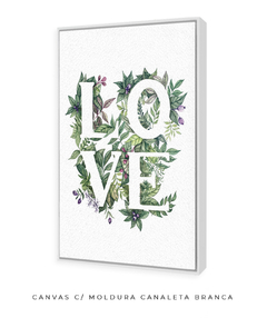 Quadro Decorativo Love - Flowersjuls - Quadros botânicos decorativos | Aquarelas autorais