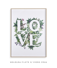 Quadro Decorativo Love na internet