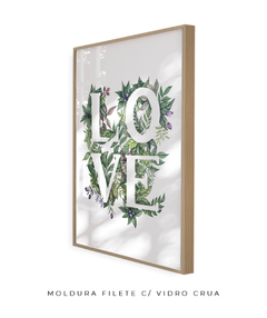 Quadro Decorativo Love - Flowersjuls - Quadros botânicos decorativos | Aquarelas autorais