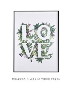 Quadro Decorativo Love