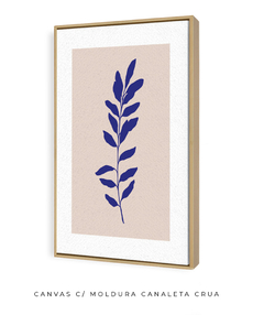 Quadro Decorativo Outono Minimal Blue I - Flowersjuls - Quadros botânicos decorativos | Aquarelas autorais