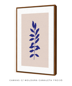 Quadro Decorativo Outono Minimal Blue II - Flowersjuls - Quadros botânicos decorativos | Aquarelas autorais