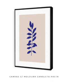 Quadro Decorativo Outono Minimal Blue II - Flowersjuls - Quadros botânicos decorativos | Aquarelas autorais